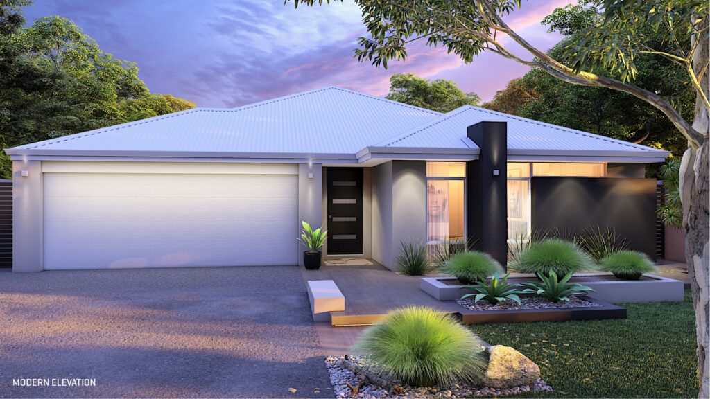 Modern 15m frontage home, Perth house and land package