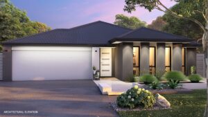 Architectural home elevation, Perth house and land package